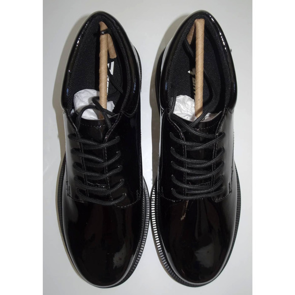 Bates Men's High Gloss Oxford Duty Work Shoe Size 8.5 Black - Picture 6 of 10